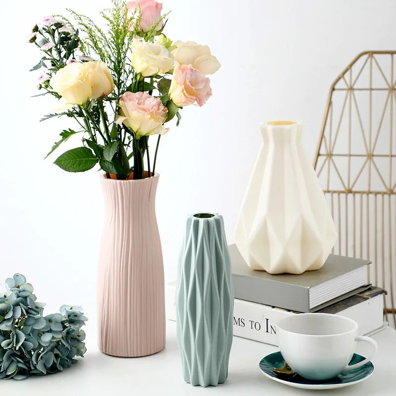 White Nordic Plastic Vase
