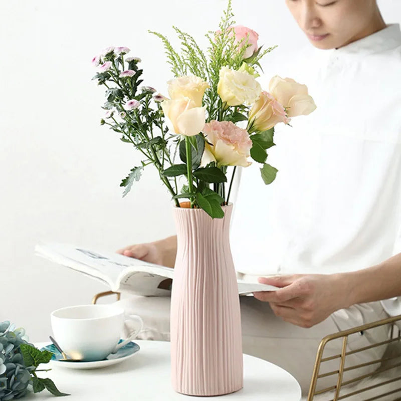 White Nordic Plastic Vase