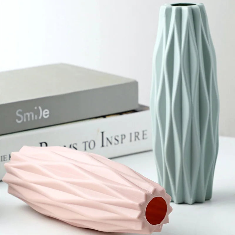 White Nordic Plastic Vase