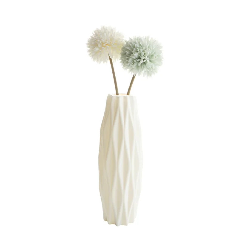 White Nordic Plastic Vase