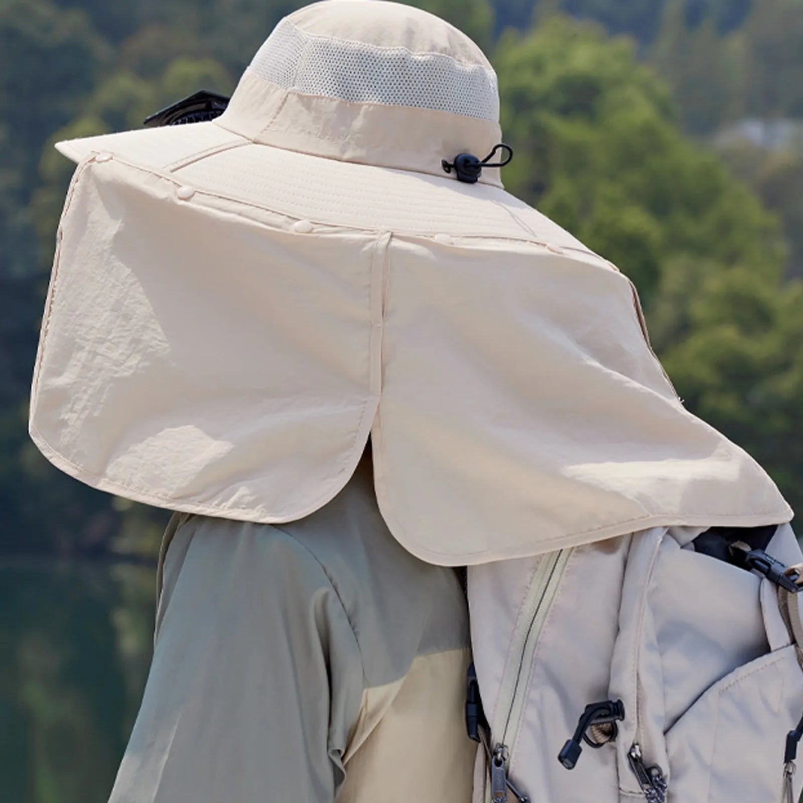 Solar Powered Cooling Fan Sun Hat Adjustable