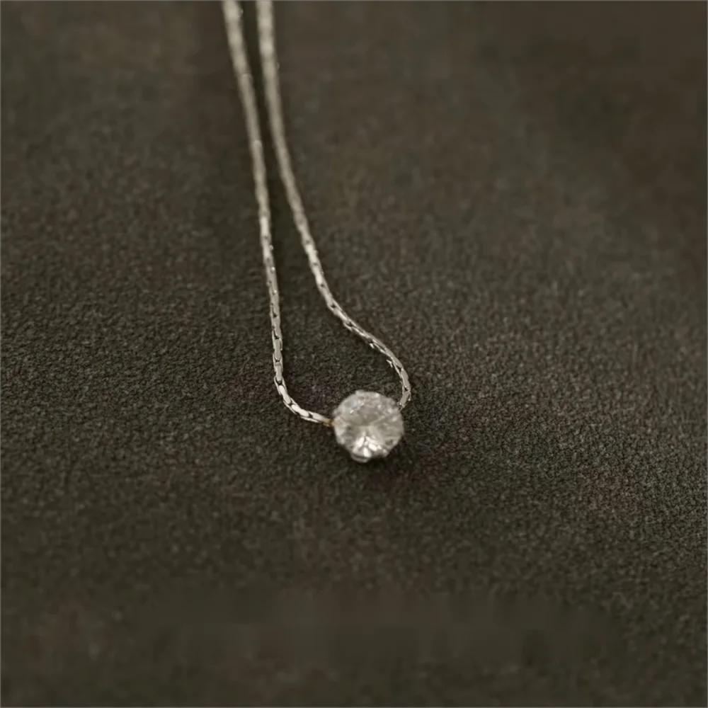 Gold Zircon Minimalist Necklace