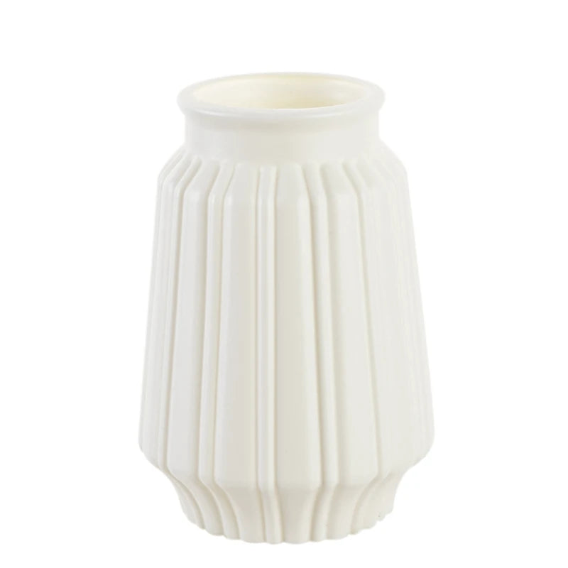 White Nordic Plastic Vase