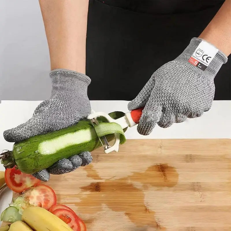Grade 5 HPPE Cut Resistant Safety Gloves – Kitchen & Work Protection