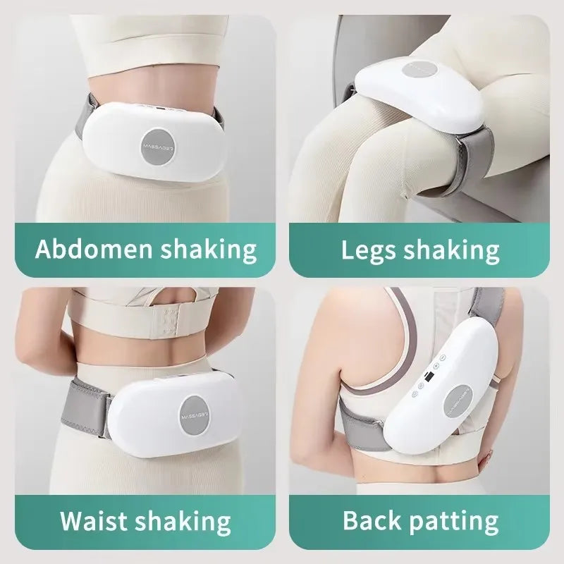 Rechargeable Electric Belly Shaker Massage Belt – Vibration & Heat Fat Burner