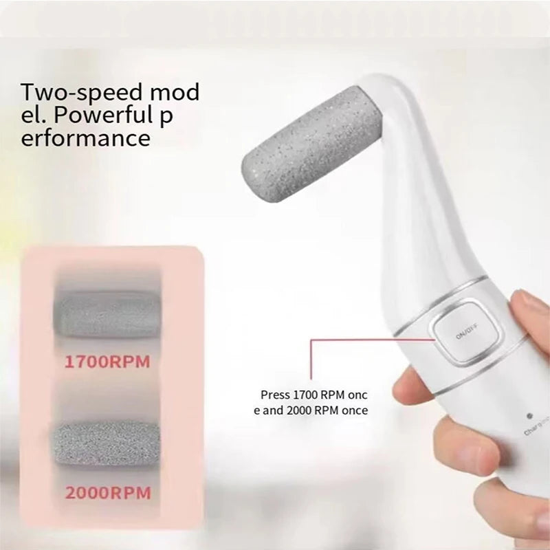 Electronic Foot File – 3‑Speed Callus Remover