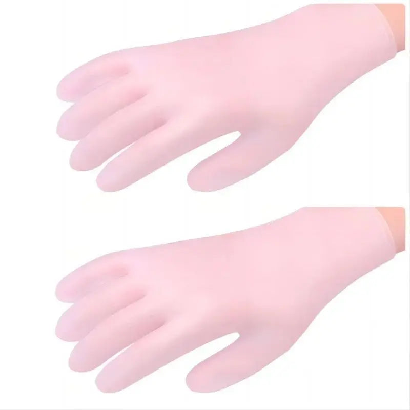 Reusable Silicone Gloves & Hand Masks Set for Deep Moisturizing Care