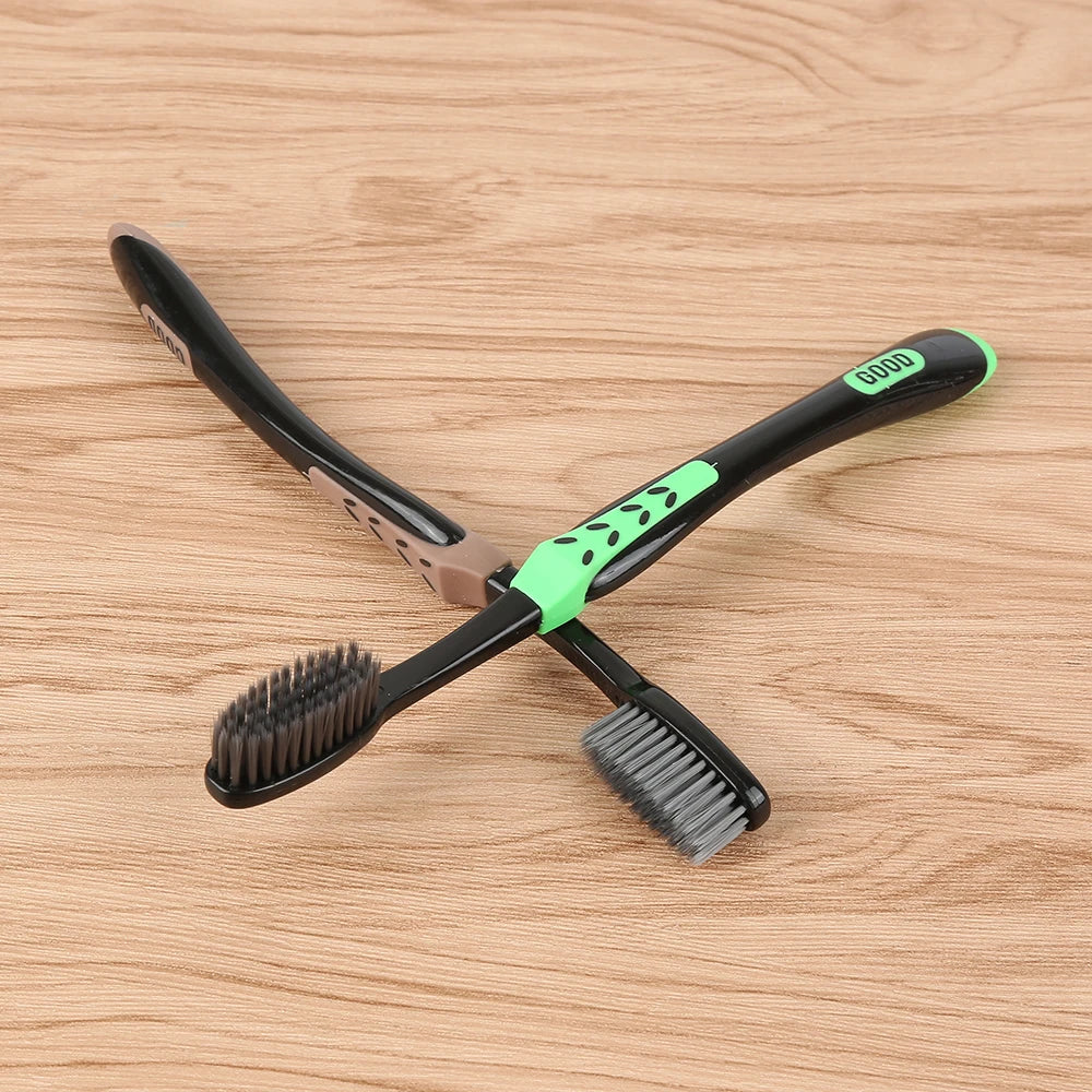 4Pcs Bamboo Charcoal Toothbrush Oral Care Antibacterial Toothbrush