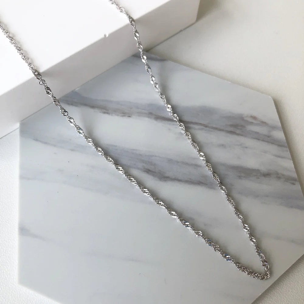 Gold Zircon Minimalist Necklace