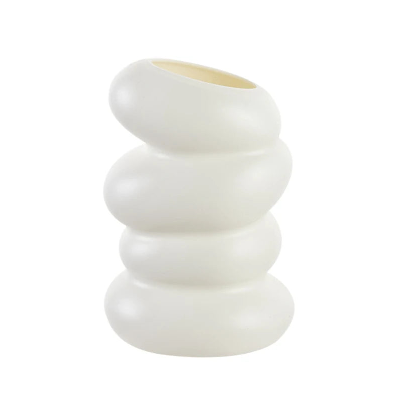 White Nordic Plastic Vase