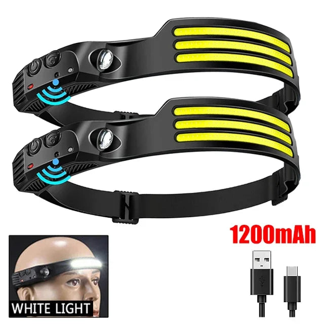 COB LED Rechargeable Sensor Headlamp