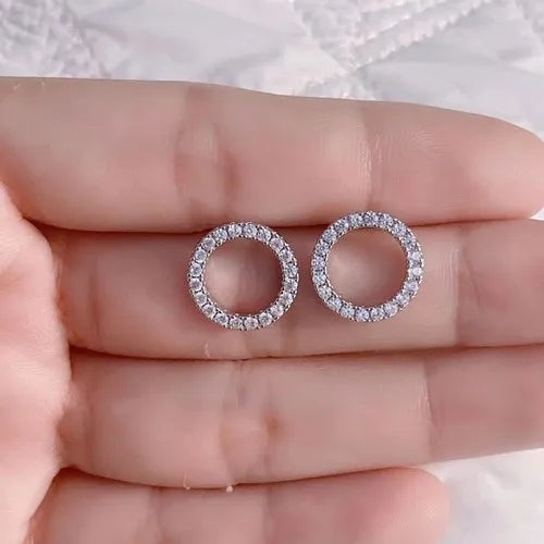 Gold Crystal Minimalist Earrings