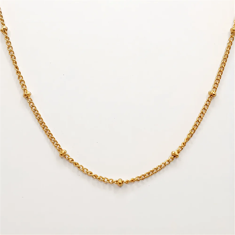 Gold Zircon Minimalist Necklace