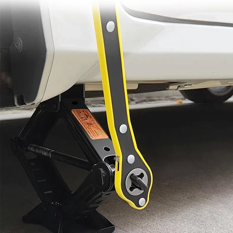 Labor-Saving Jack Ratchet Wrench – Cross-Style Tire & Jack Tool