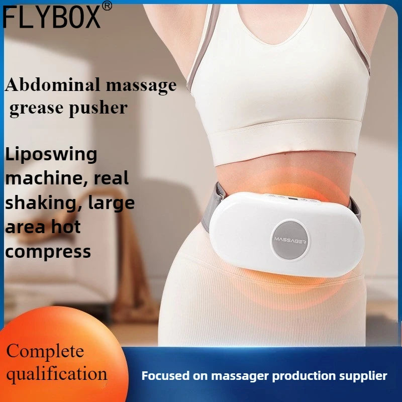 Rechargeable Electric Belly Shaker Massage Belt – Vibration & Heat Fat Burner