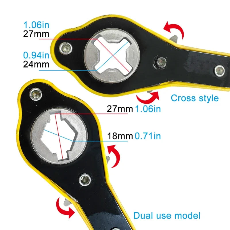 Labor-Saving Jack Ratchet Wrench – Cross-Style Tire & Jack Tool