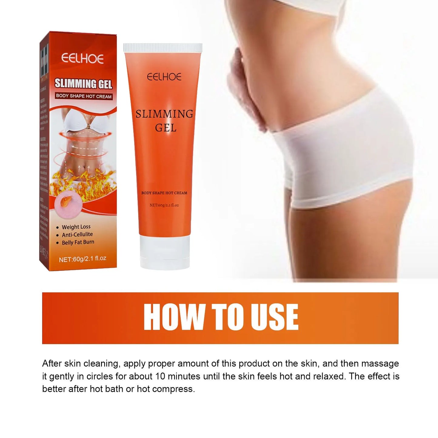 Fat Slimming Gel Firming Skin Tightening Cellulite Remove for Abdomen