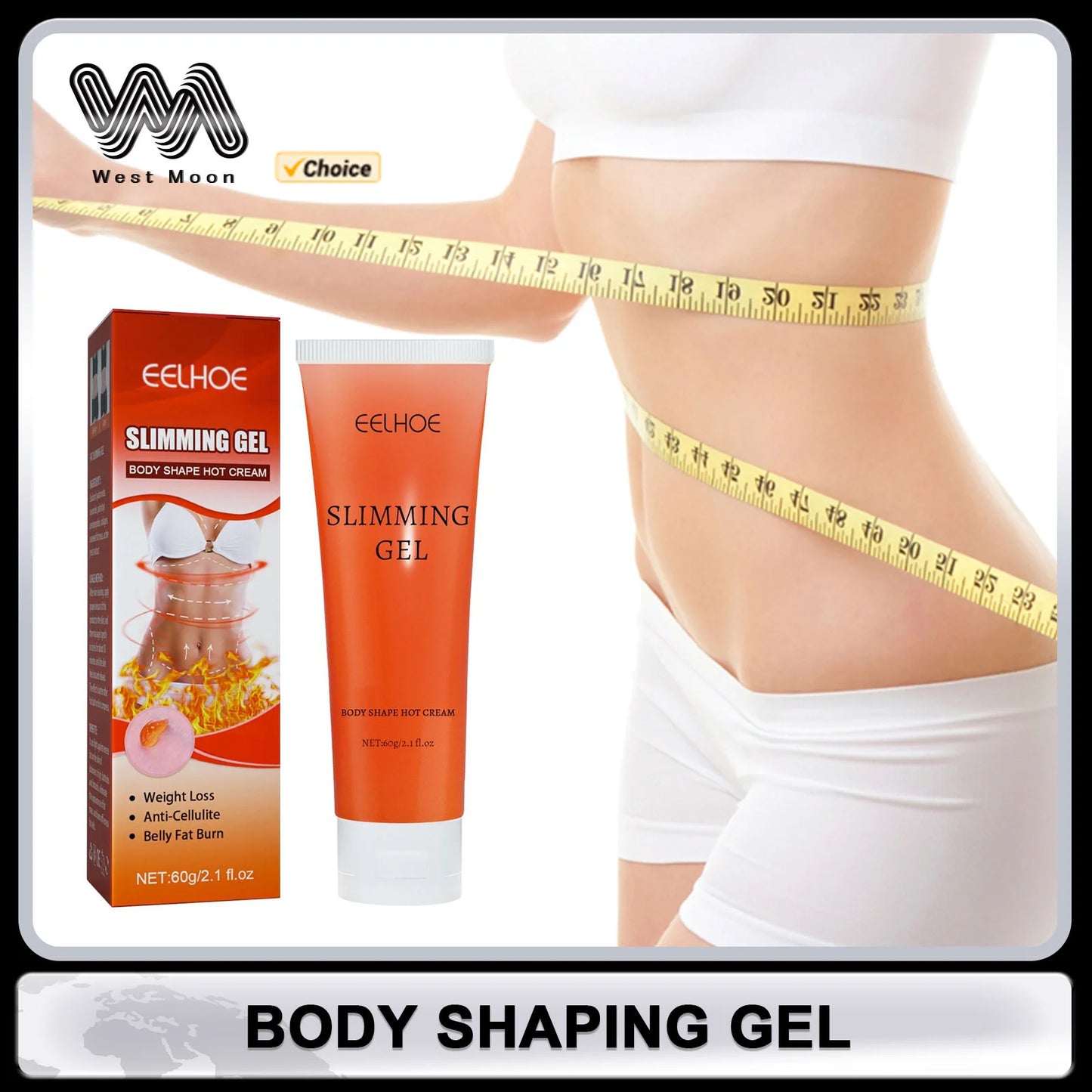 Fat Slimming Gel Firming Skin Tightening Cellulite Remove for Abdomen