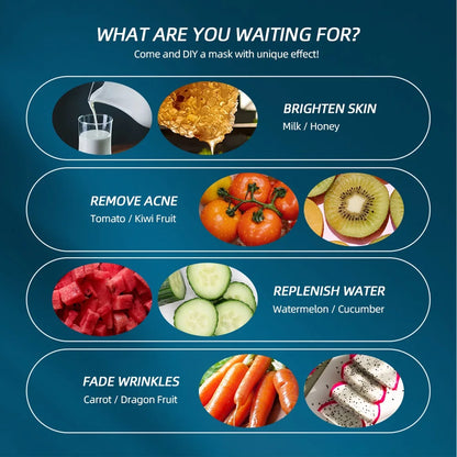 Foreverlily DIY Mask Machine Home Use Mask Making Vegetable Fruit Juice Milk Self-made Facial Mask Automatic Mask Maker SPA Care