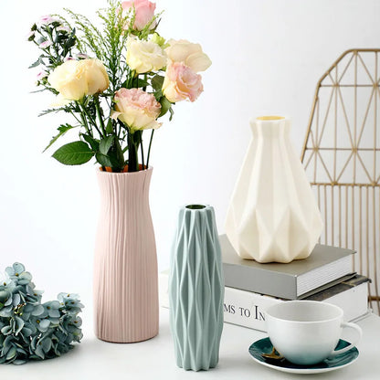 White Nordic Plastic Vase