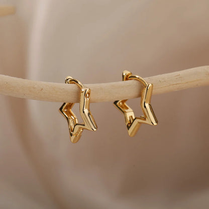 Luxury Star Hoop Earrings
