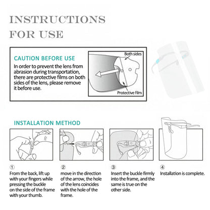 Protective Anti-fog full Face mask Shield cover cooking Anti-fume