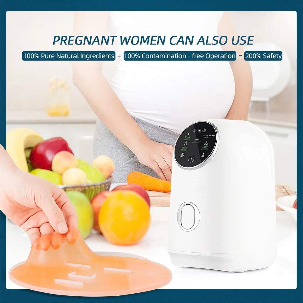 Foreverlily DIY Mask Machine Home Use Mask Making Vegetable Fruit Juice Milk Self-made Facial Mask Automatic Mask Maker SPA Care