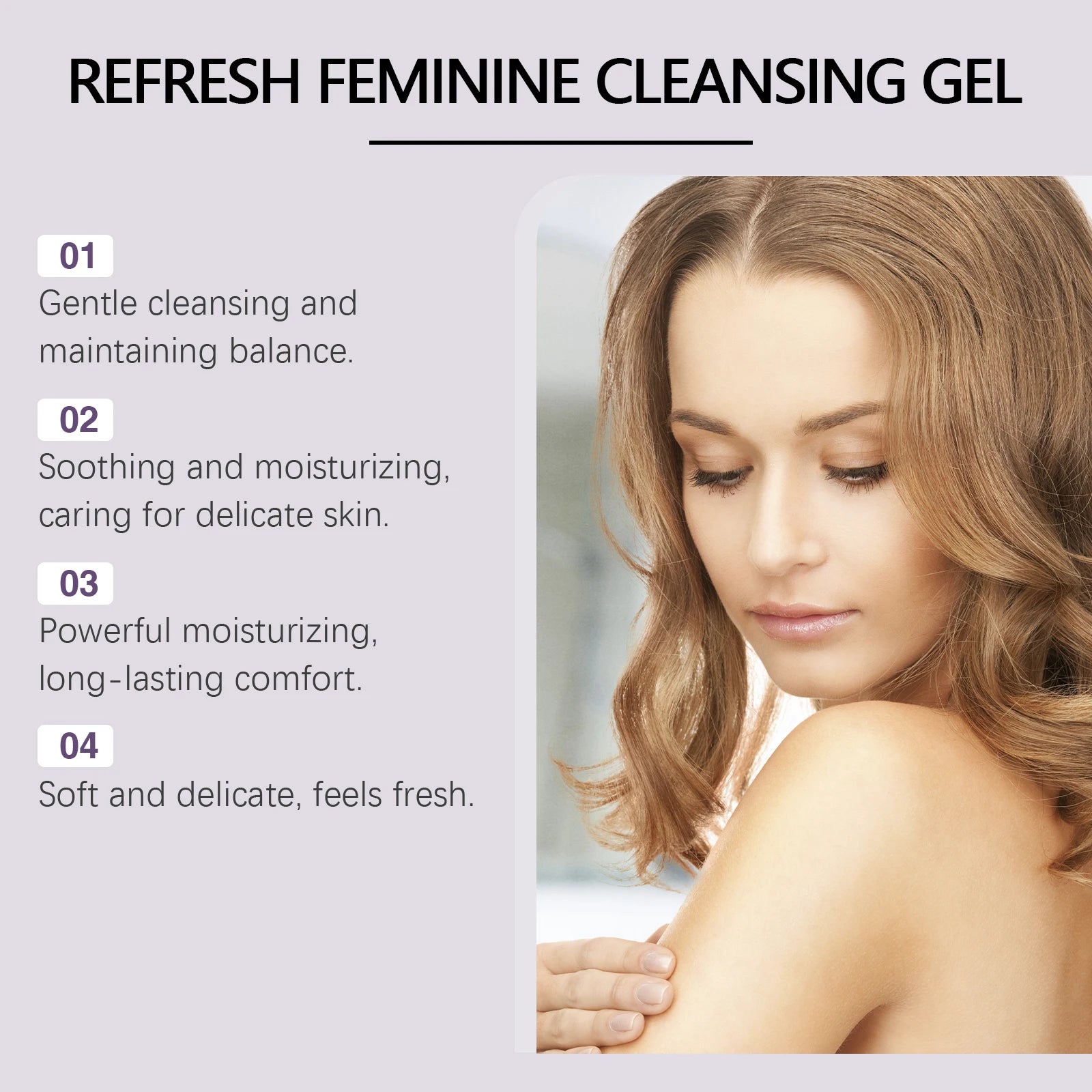 Feminine Wash Gel PH Balanced Long Lasting Moisturizing for Private Part