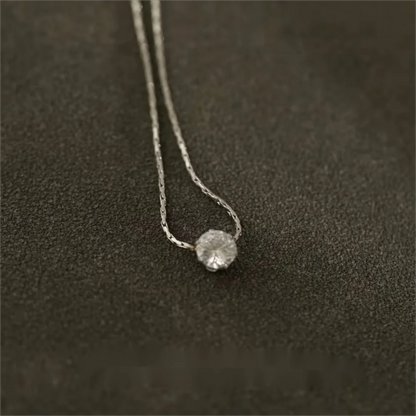 Gold Zircon Minimalist Necklace