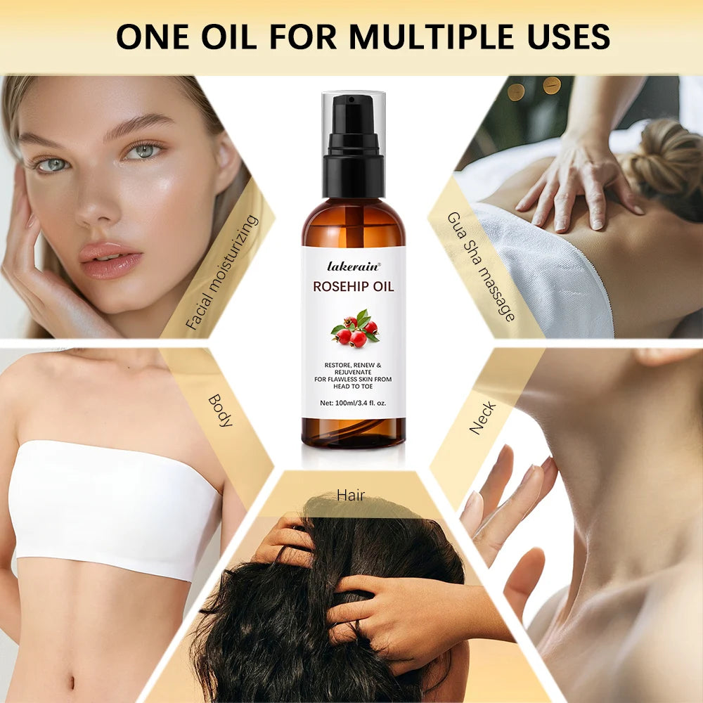 Organic Rosehip Oil Rose Hips Face Oils -Skin Care Moisturizer