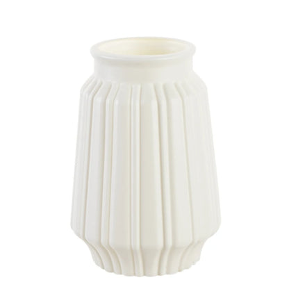 White Nordic Plastic Vase