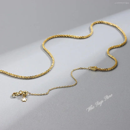 Sparkling Zircon Stainless Steel Necklace