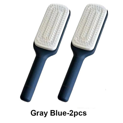 Self-Cleaning Hairbrush Retractable Bristle Hair Brush Anti-Static Sclap Massage Comb One-key Hair Loss Airbag Hair Removal Comb