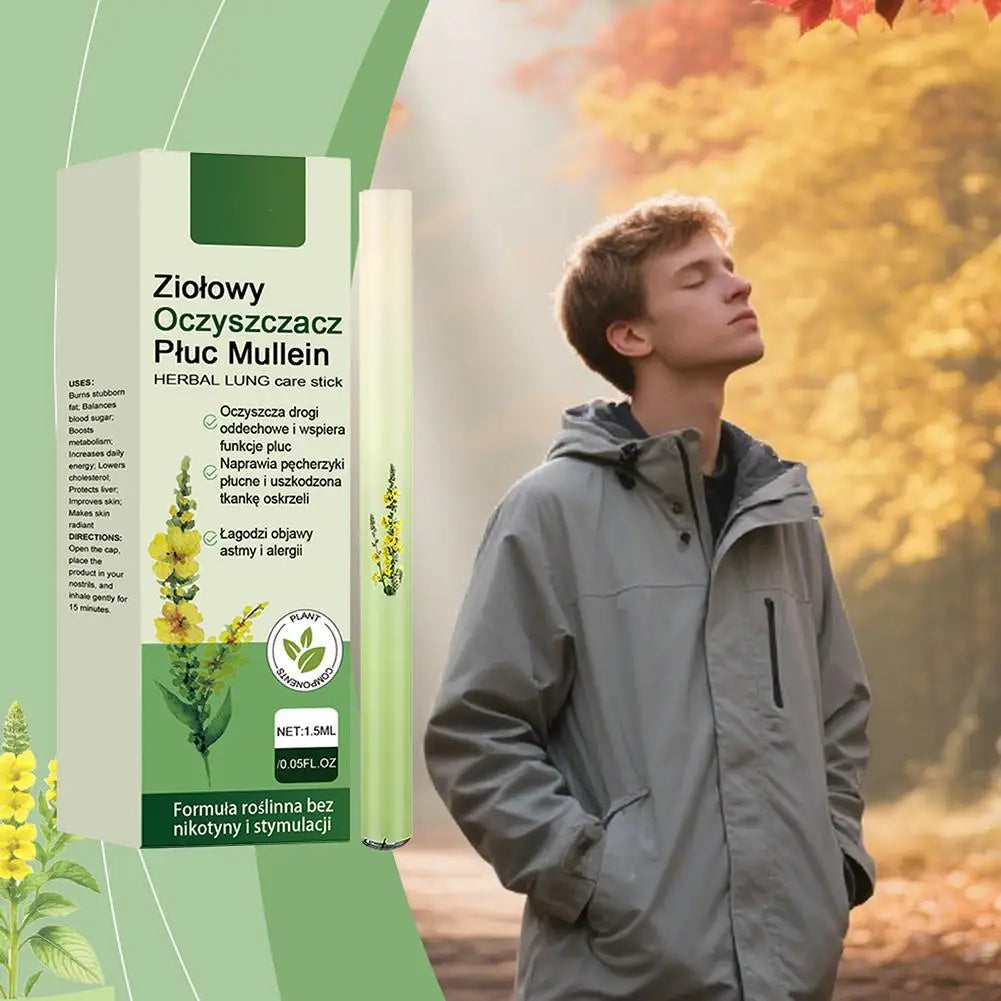 Mullein Lung Cleanse Diffuser Herbal Diffuser Pen For Lung Cleansing Clear Breathing Improvement