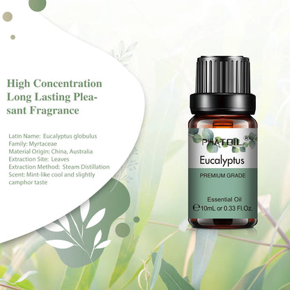 PHATOIL Natural Plant Essential Oil 10ml Eucalyptus Lavender