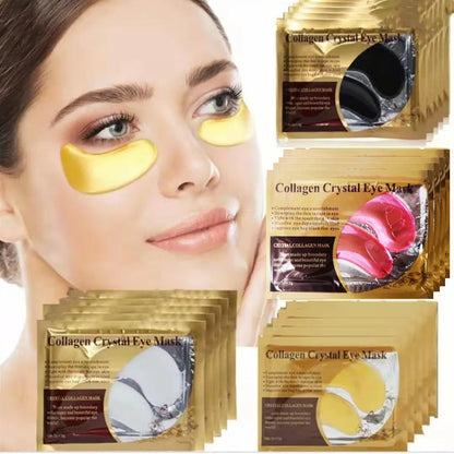 20Pcs=10Pairs Gold Collagen Crystal Eye Mask skincare