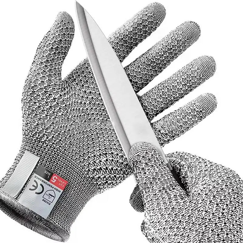 Grade 5 HPPE Cut Resistant Safety Gloves – Kitchen &amp; Work Protection