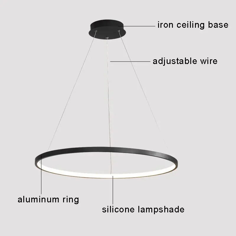 Modern Round LED Pendant Light