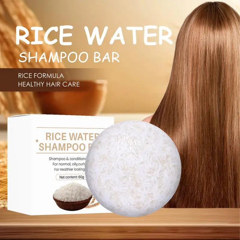 Rice Shampoo Bar Natural Organic Rice Soap for Hair Growth