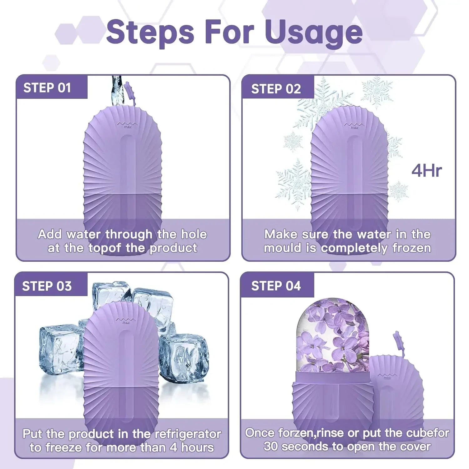 Ice Face Roller Ice Cube Beauty Massage Silicone