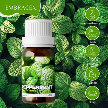 Peppermint Essential Oil Roller 2PC/1PC 10ml