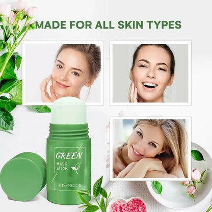 Green Tea Face Cleansing Mask Stick Shrink pores
