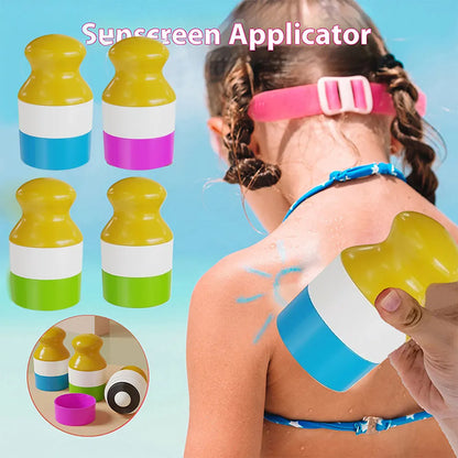 100ml Refillable Sunscreen Roller Ball Applicator Portable Travel Dispenser Bottle Sunscreen Lotion Applicator Roller Ball Spong