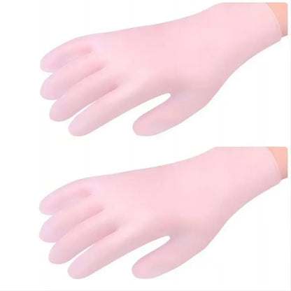 Reusable Silicone Gloves & Hand Masks Set for Deep Moisturizing Care
