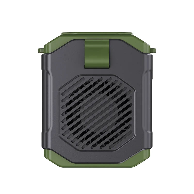 USB Rechargeable Waist &amp; Neck Clip Fan 1800 mAh Hands Free Cooling