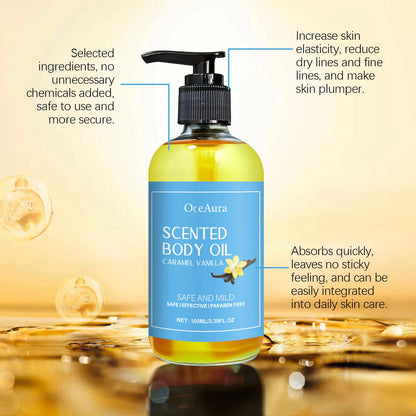 Vanilla Body Massage Oil Improve Moisturizing Relieve Stress