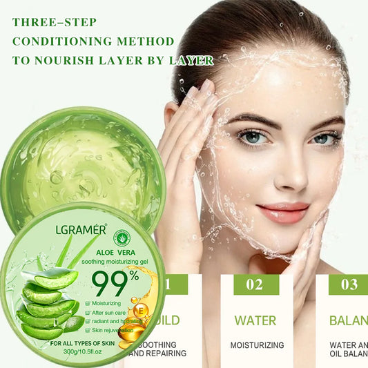 99% Aloe Vera Moisturizing Gel Refreshing Non Sticky Facial