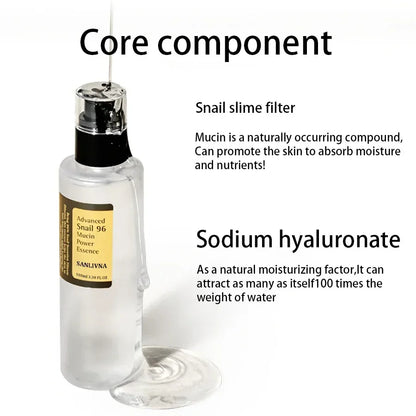 Snail Mucin Skin Care Facial Essence Fading Fine Lines Repair
