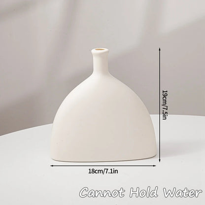 White Ceramic Donut Vase
