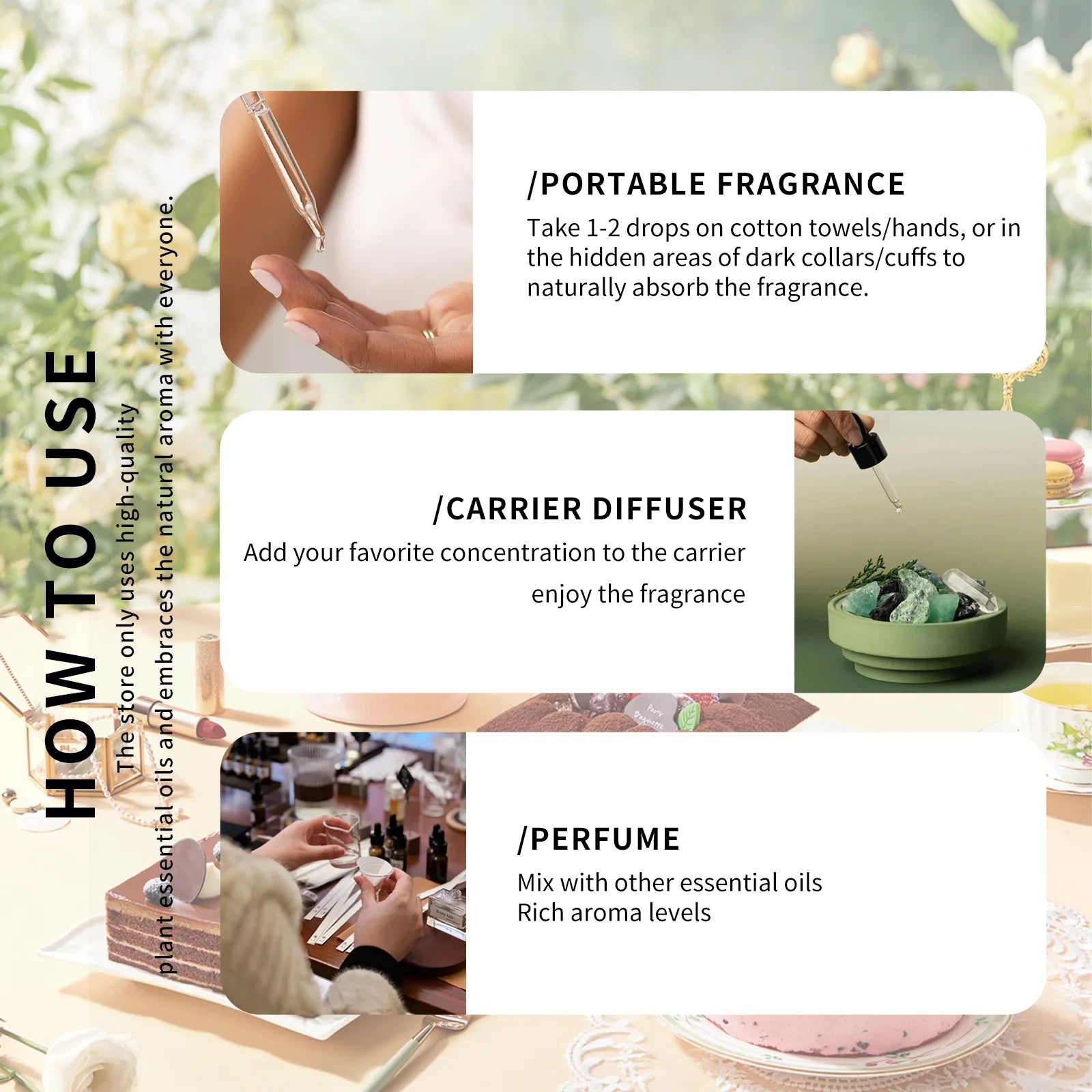 2PC/1PC 10ml Peppermint Essential Oil Roller